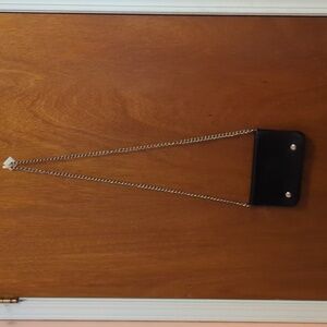 Longchamp Black Chain Strap Crossbody Purse